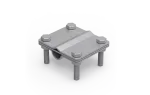 [OG] Złącze uniwersalne drut / pręt 80x70mm; fi8/fi16mm