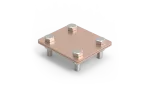 [CU] Złącze uniwersalne bednarka / bednarka 80x70mm