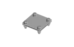[NI V2A] Złącze uniwersalne bednarka / bednarka 80x80mm