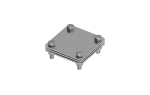 [NI V2A] Złącze uniwersalne bednarka / bednarka 80x80mm