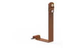 [LA 8004] Uchwyt pod dachówkę z zamkiem Brass / Monza Plus H-150mm