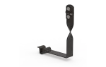 [LA 9005] Uchwyt pod dachówkę z zamkiem skręcony Piano H-150mm