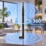 Qoltec Antena Wi-Fi 2.4GHz dookólna | 9dBi