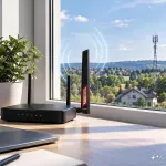 Qoltec Antena Wi-Fi 2.4/ 5GHz dookólna | 5dBi