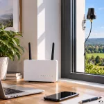 Qoltec Antena 4G LTE dookólna DUAL | 5dBi | Zewnętrzna