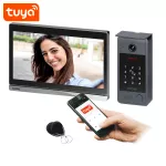 SAIN, zestaw wideodomofonowy jednorodzinny, 4-żyłowy, 10", Wi-Fi, ekran dotykowy, Full HD, RFID, szyfrator