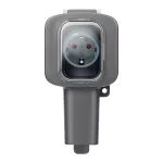 Gniazdo pojedyncze natynkowe, 2P+Z, Schuko, AQUATIC HD, IP56, szary