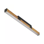 Oprawa liniowa LED natynkowa KANLUX VERTILES 32W 3850lm 3000K matowy złote drewno IP20, 5 lat gwarancji
