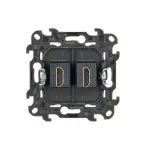 Simon 24 WS24P-2432194-030 Gniazdo HDMI ver. 2.1 podwójne (moduł); biały