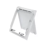 Drzwiczki rewizyjne metalowe z zamkiem typu push lock 60/60 biały