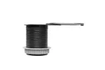 PRZEDŁUŻACZ BIURKOWY WPUSZCZANY SLIDE 60mm, 1x GN Z UZIEMIENIEM, USB A+C 3.4A, INOX, KABEL 1,9m
