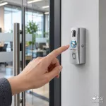 Qoltec Metalowy przycisk wyjścia | Srebrny