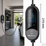 Qoltec Mobilna ładowarka do samochodu elektrycznego EV i hybryd z regulacją 2w1 Typ2 | 3.5kW | 230V | SCHUKO 16A | LED |  5m