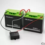Qoltec Balanser napięcia 24V do akumulatorów 2 x 12V | 5A | AGM GEL LiFePO4 | LED