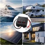 Qoltec Balanser napięcia 24V do akumulatorów 2 x 12V | 5A | AGM GEL LiFePO4 | LED