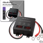 Qoltec Balanser napięcia 24V do akumulatorów 2 x 12V | 5A | AGM GEL LiFePO4 | LED