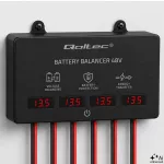 Qoltec Balanser napięcia 48V do akumulatorów 4 x 12V | 10A | AGM GEL LiFePO4 | LED