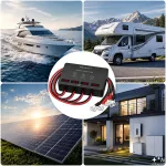 Qoltec Balanser napięcia 48V do akumulatorów 4 x 12V | 10A | AGM GEL LiFePO4 | LED