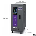 Qoltec Trójfazowy stabilizator napięcia AVR MULTIPROTECTION |10kVA | Dokładność ± 3% | Serwomotor 3F | LCD | Expert Line