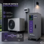 Qoltec Trójfazowy stabilizator napięcia AVR MULTIPROTECTION |15kVA | Dokładność ± 3% | Serwomotor 3F | LCD | Expert Line