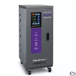 Qoltec Trójfazowy stabilizator napięcia AVR MULTIPROTECTION | 30kVA | Dokładność ± 3% | Serwomotor 3F | LCD | Expert Line