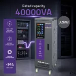 Qoltec Trójfazowy stabilizator napięcia AVR MULTIPROTECTION | 40kVA | Dokładność  ± 3% | Serwomotor 3F | LCD | Expert Line