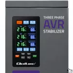 Qoltec Trójfazowy stabilizator napięcia AVR MULTIPROTECTION | 40kVA | Dokładność  ± 3% | Serwomotor 3F | LCD | Expert Line
