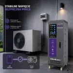 Qoltec Trójfazowy stabilizator napięcia AVR MULTIPROTECTION | 40kVA | Dokładność  ± 3% | Serwomotor 3F | LCD | Expert Line