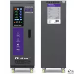 Qoltec Trójfazowy stabilizator napięcia AVR MULTIPROTECTION | 40kVA | Dokładność  ± 3% | Serwomotor 3F | LCD | Expert Line