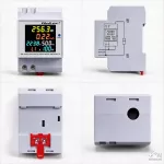 Qoltec Jednofazowy licznik 6w1| miernik zużycia energii na szynę DIN | 230V | 100A | LCD | CT | 3P