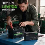 Qoltec Specjalistyczna ładowarka do akumulatora LiFePO4 12V | 10A | PF 0.9 | LED | Inteligentne ładowanie