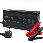 Qoltec Specjalistyczna ładowarka do akumulatora LiFePO4 12V | 30A | PF 0.9 | LED | Inteligentne ładowanie