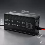 Qoltec Specjalistyczna ładowarka do akumulatora LiFePO4 12V | 30A | PF 0.9 | LED | Inteligentne ładowanie