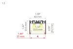 Profil Led 4050-O 1m anodowany KLUŚ
