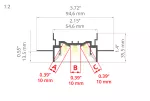Profil Led FOLED-50 2m srebrny KLUŚ