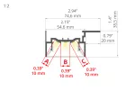 Profil Led FOLED-50-SUF 3m KLUŚ