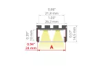 Profil Led GIZA-LL 3m biały KLUŚ
