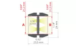 Profil Led GIZA-DUO-LL 2m anodowany KLUŚ