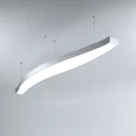 Oprawa MI-WAVE-02, zwieszana, bez LED  i zasilacza, IP20, srebrny anodowany KLUŚ