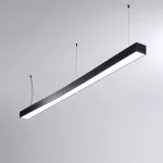 Oprawa MI-WAVE-04, zwieszana, bez LED  i zasilacza, IP20, czarny anodowany KLUŚ