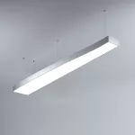 Oprawa MI-WAVE-01, zwieszana, bez LED  i zasilacza, IP20, srebrny anodowany KLUŚ