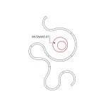 Oprawa MI-SNAKE-07, zwieszana, bez LED  i zasilacza, IP20, srebrny anodowany KLUŚ