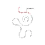 Oprawa MI-SNAKE-01, zwieszana, bez LED  i zasilacza, IP20, czarny anodowany KLUŚ