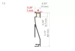 Profil Led OLIS 3m czarny anodowany KLUŚ