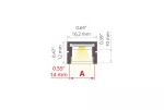 Profil Led PDS-4-PLUS 2m czarny lakier    KLUŚ