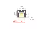 Profil Led PDS-ZM-PLUS 2m czarny          anodowany KLUŚx