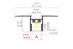 Profil Led PDS-UST 3m KLUŚ