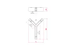 Oprawa Serpent Kształt Y, NT, down,  klosz Mikropryzma, bez LED, czarny anodowany KLUŚ
