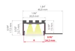 Profil LED KOZUS-BOK 3m KLUŚ
