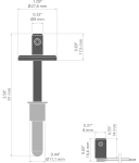 Zestaw zawieszek FI-8-ZM-1  biały KLUŚ